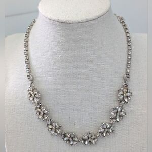 Vintage Signed Pennino Rhinestone Choker Necklace